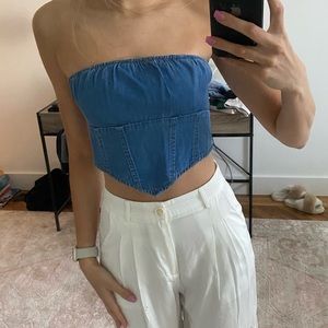 Princess Polly Denim Corset Top